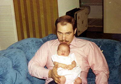 3 months old with dad