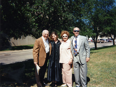 u. of texas graduation-with grandparents alton and bernice and dad
