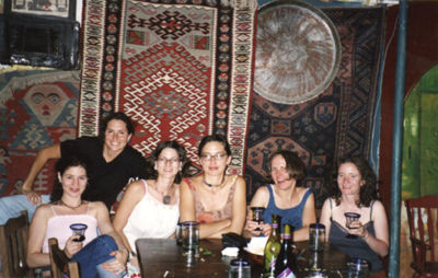 the mikvah dinner with carla, allyson, nicole, patty lou, and michelle